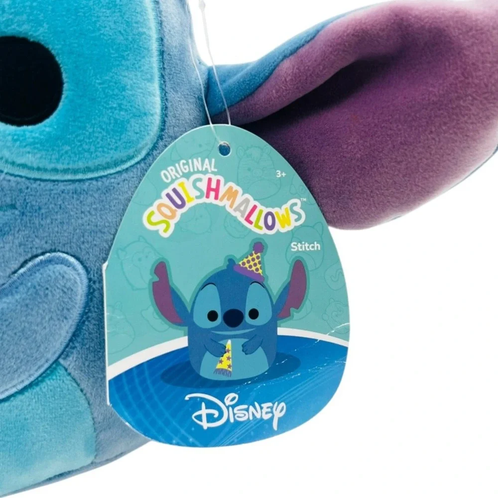 Squishmallows Disney Birthday Stitch wearing hat holding party‎ favor 10